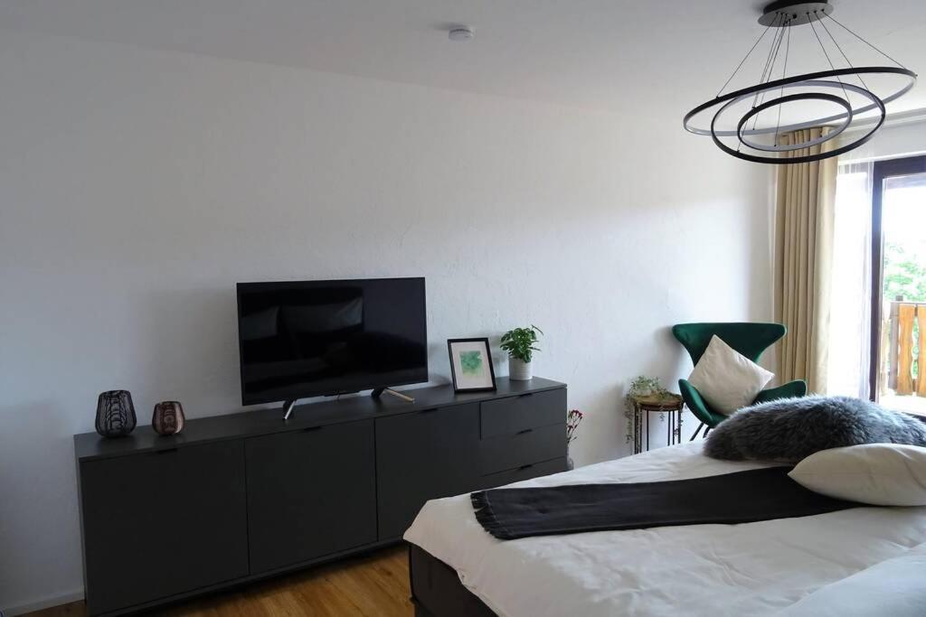 Modernes Apartment Mit Traumhaftem Blick Ins Gruene Braunlingen Luaran gambar